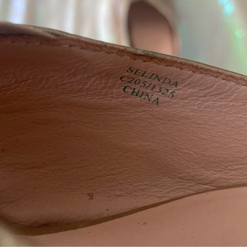 Taryn Rose | Selinda | wedge slip on sandals | Champagne Gold | 7.5 - Picture 3 of 5